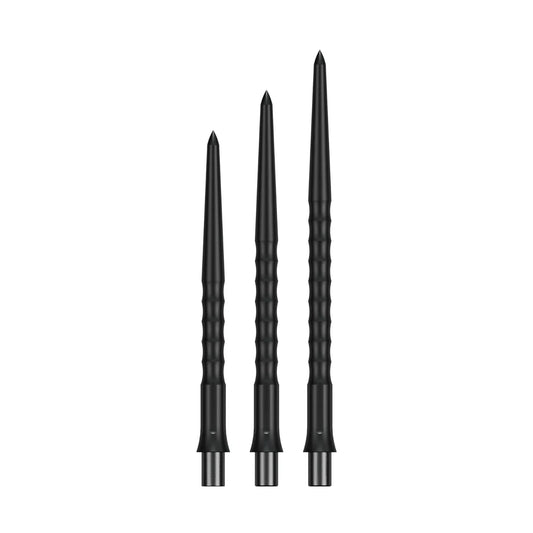 Precise180 Steeldartspitzen - Schwarz - Ripple