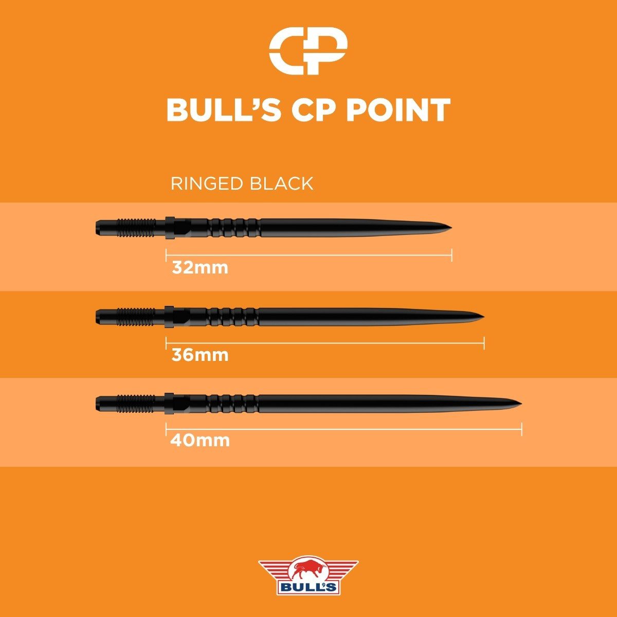 Bull's NL CP Ringed Grip Points