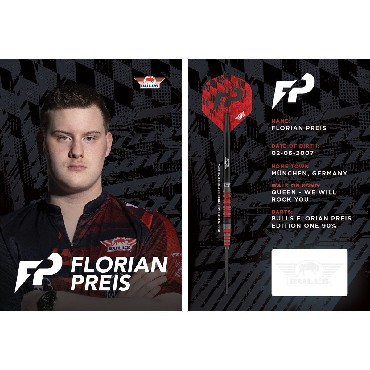 Bull's NL Florian Preis Autogrammkarte - Signiert