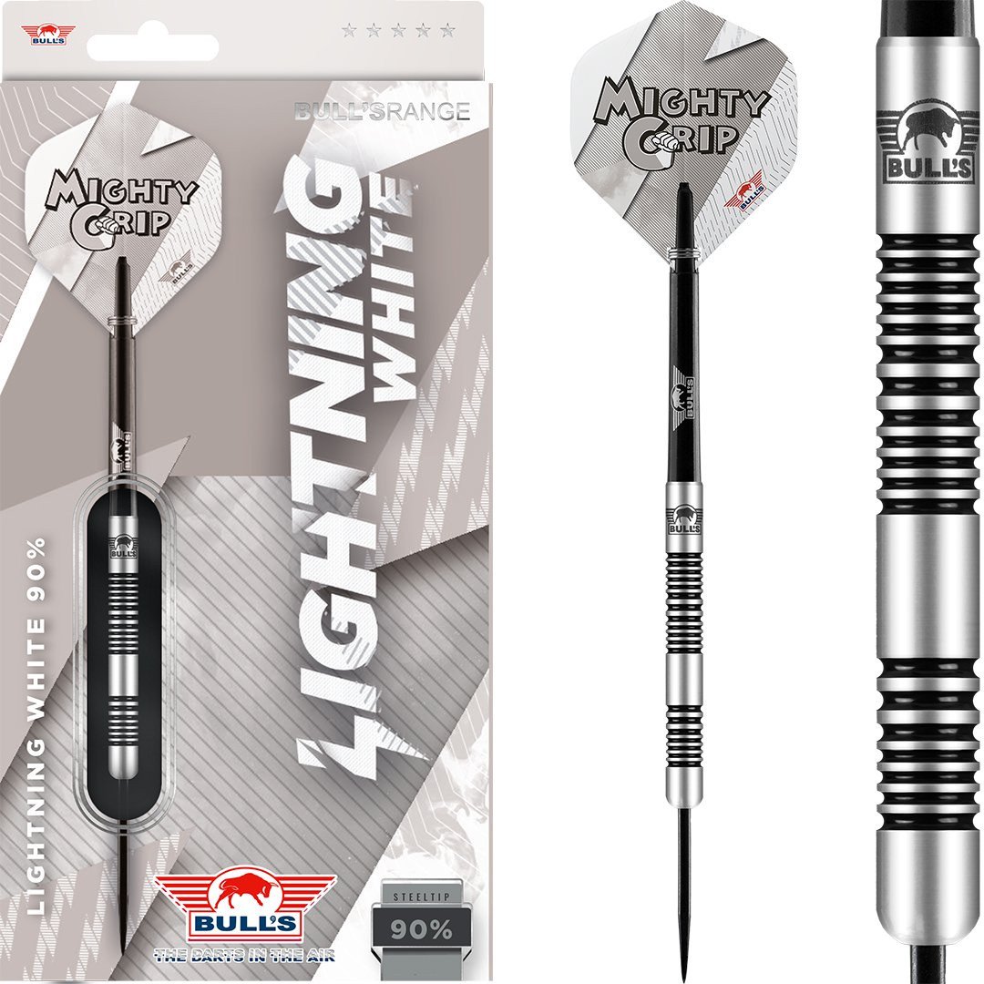 Bull´s NL Lightning White 90% Tungsten Steeldarts