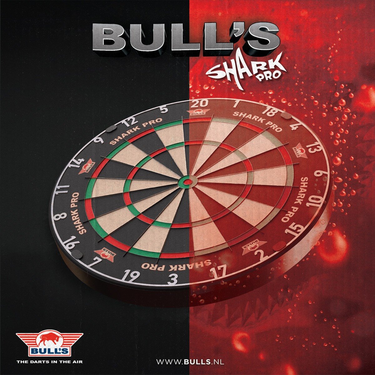 Bull's NL Shark Pro Steeldartboard