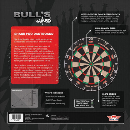 Bull's NL Shark Pro Steeldartboard