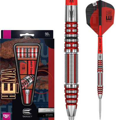 Target Hema 02 90% wolfraam Swiss Point stalen darts