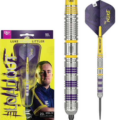 Target Luke Littler uitrusting 90% wolfraam Swiss Point stalen darts