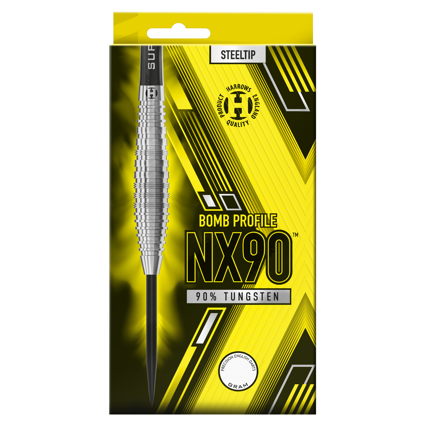 Harrows NX90 Bomb 90% Tungsten stalen darts