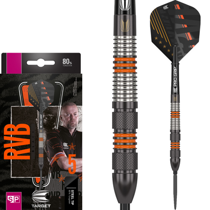 Target Raymond van Barneveld Zwart 80% Tungsten Swiss Point Steeldarts