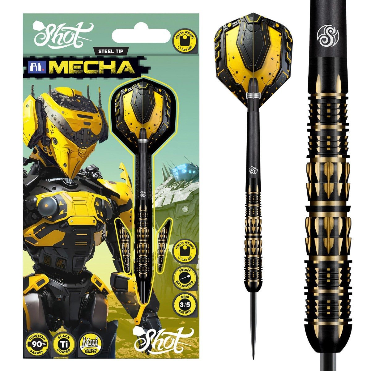 Shot AI Mecha 90% wolfraamstaal darts