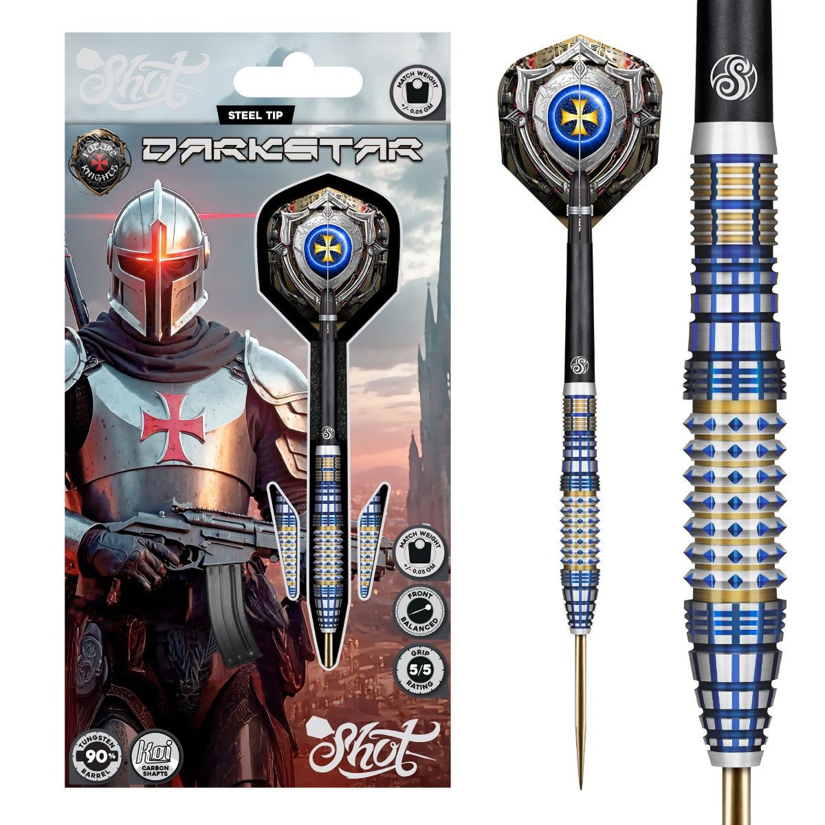 Shot Future Knights Darkstar 90% Tungsten Steeldarts