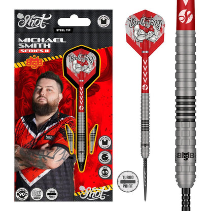 Shot Michael Smith Series II 90% Tungsten Steeldarts