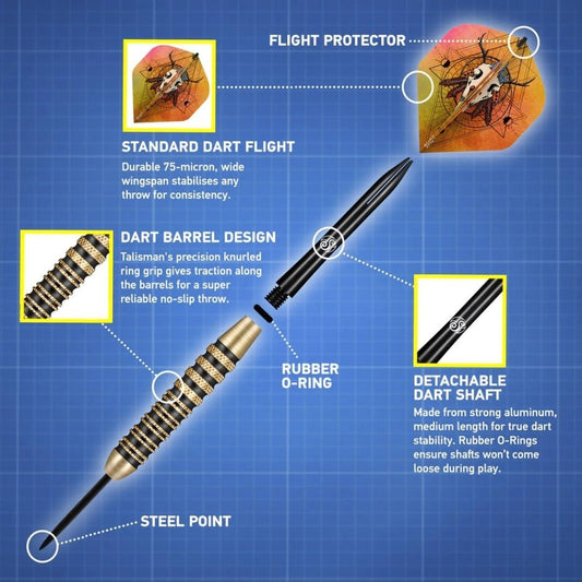 Shot Talisman Brass Steeldarts