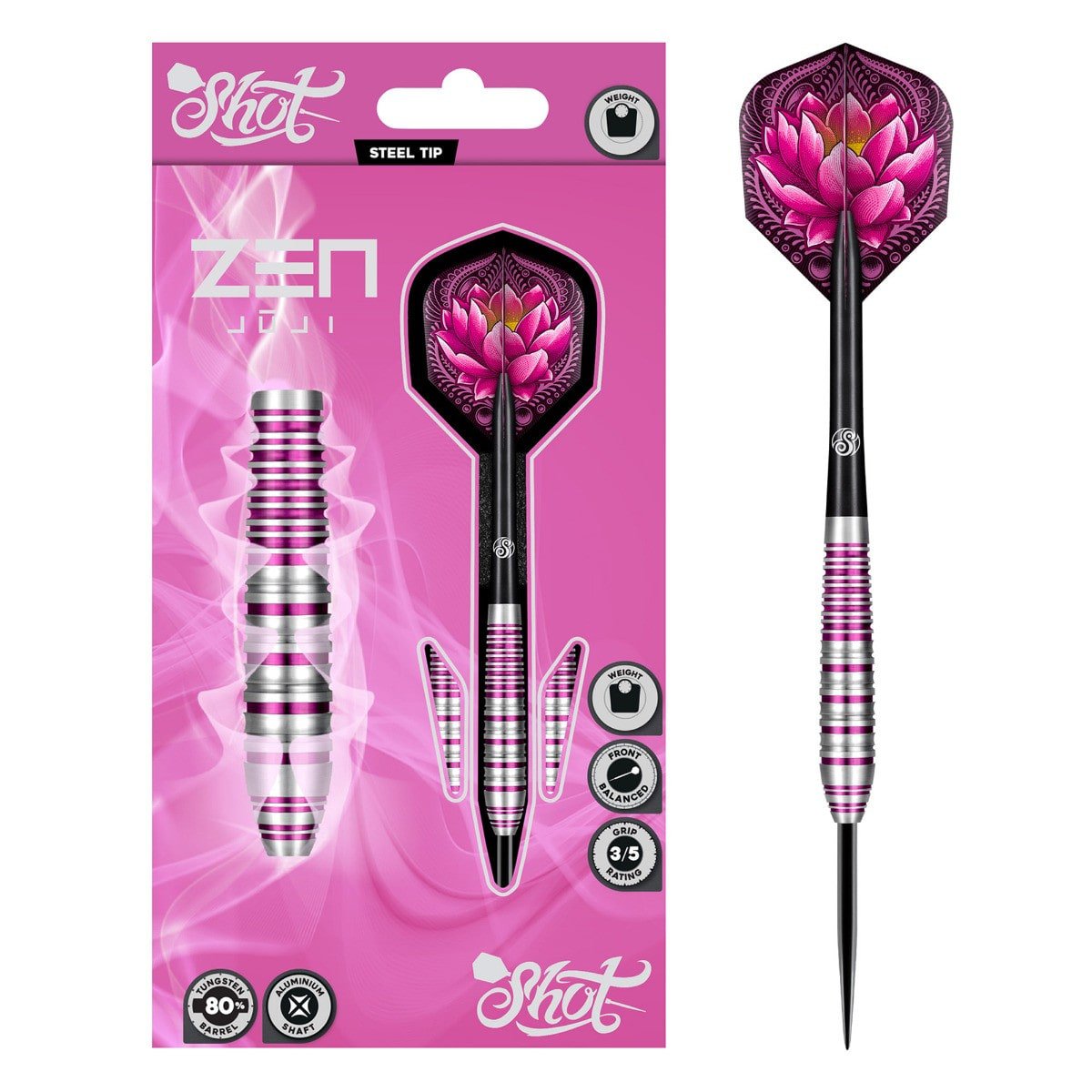 Shot Zen Juji 80% wolfraam stalen darts