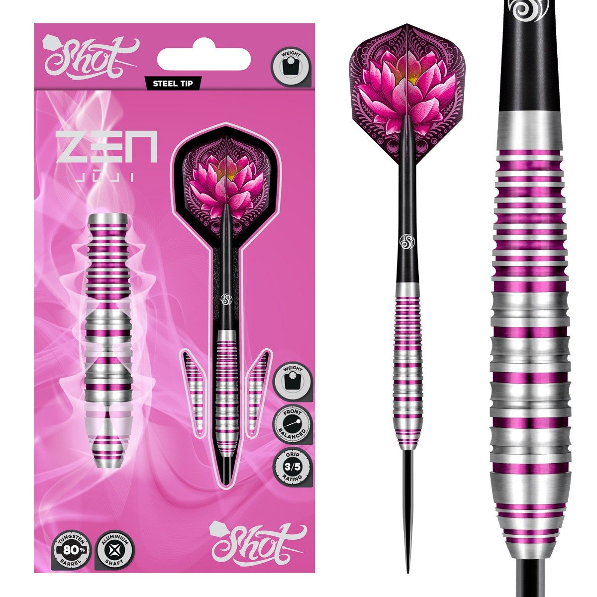 Shot Zen Juji 80% wolfraam stalen darts
