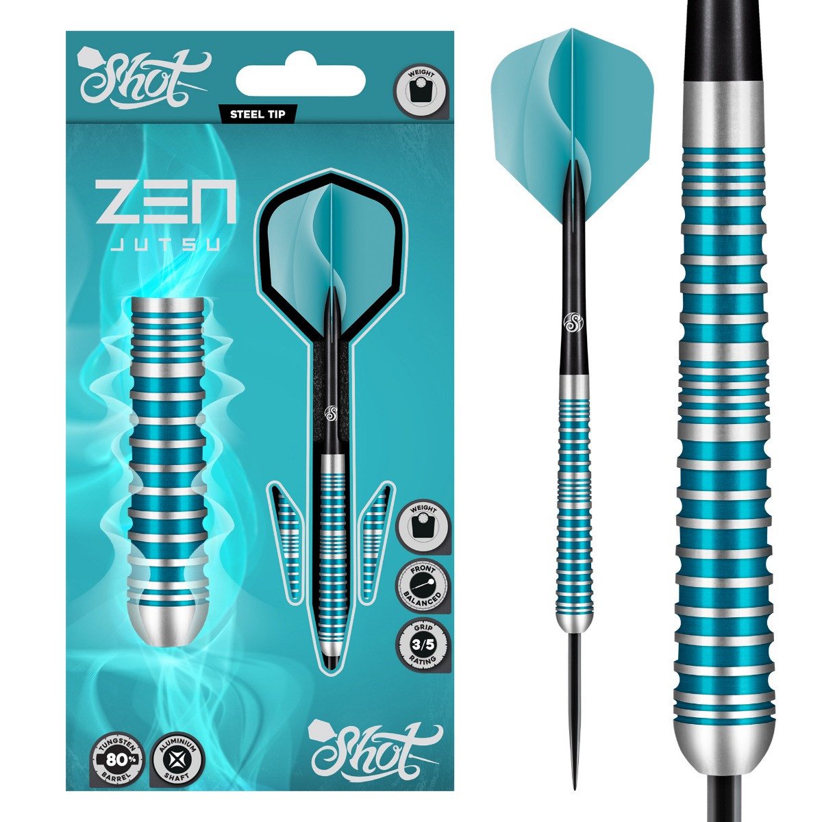 Shot Zen Jutsu 2.0 80% wolfraamstaal darts