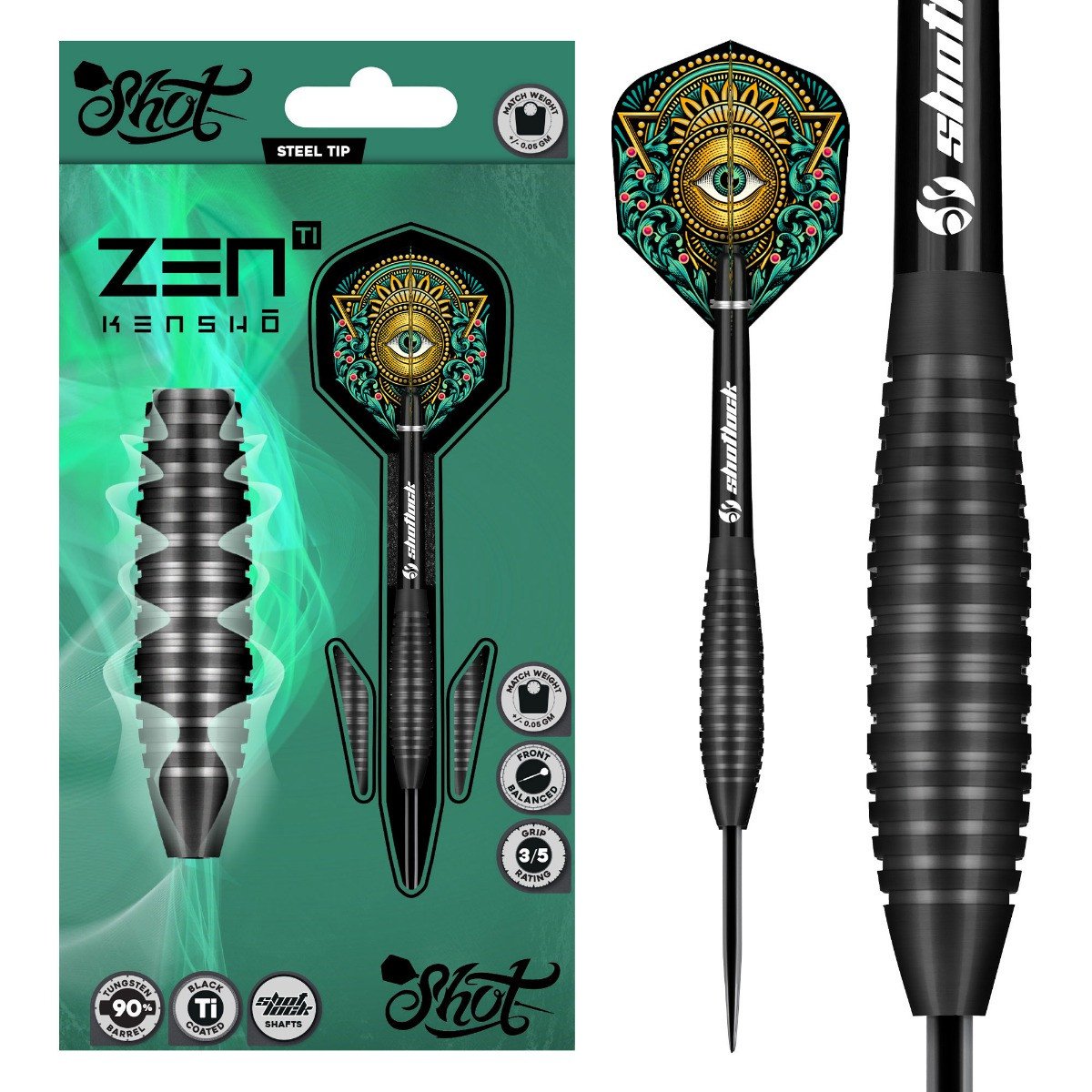 Shot Zen Kensho 90% wolfraamstaal darts