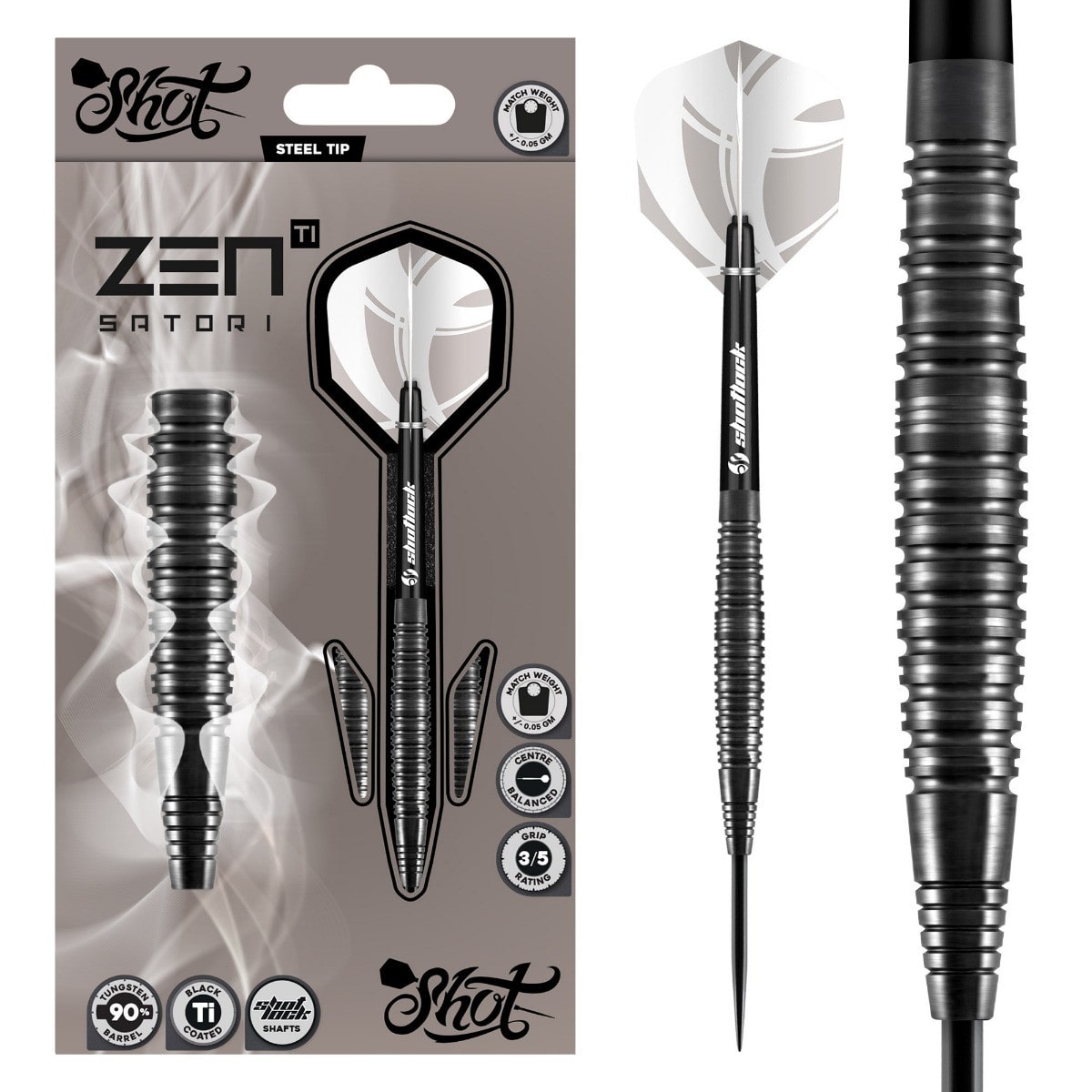 Shot Zen Satori 90% wolfraam stalen darts