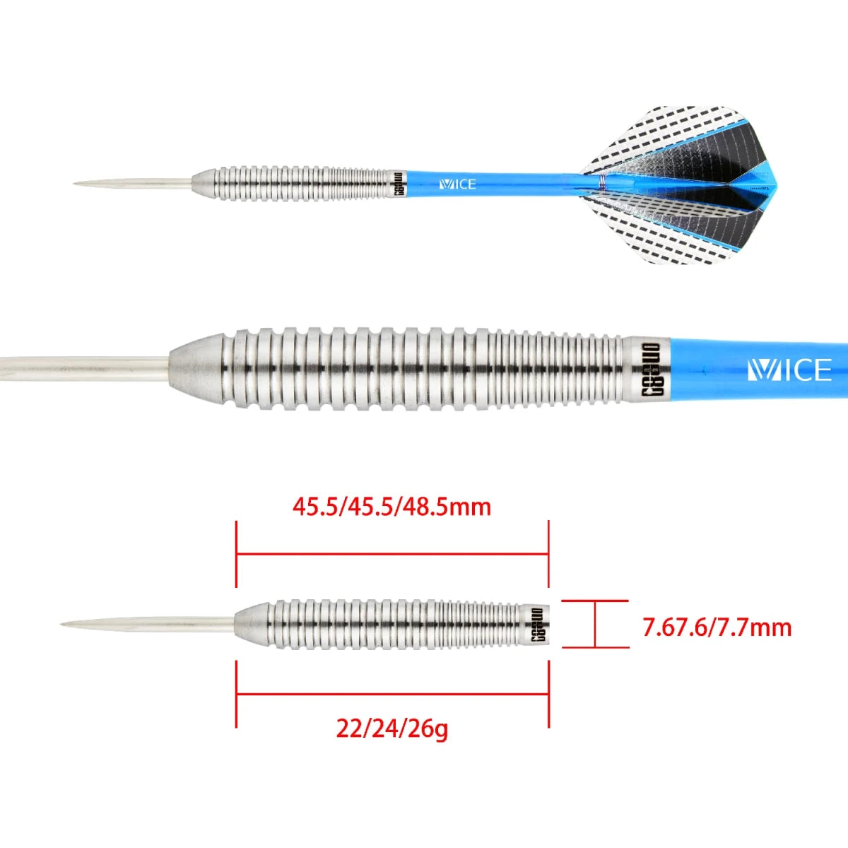 One80 Strike 04 90% Tungsten Steeldarts