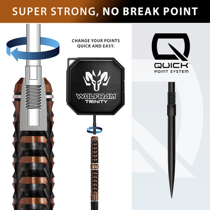 Harrows Wolfram Trinity 97% Tungsten Steeldarts