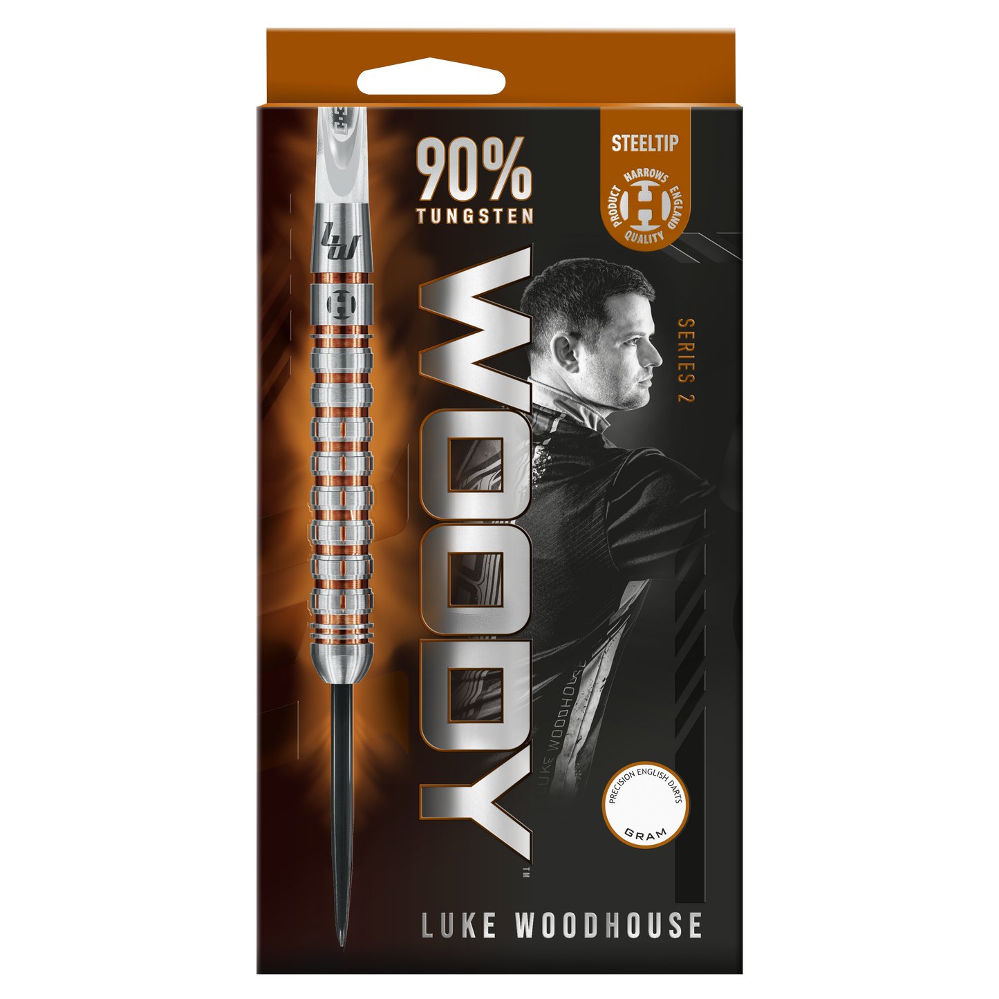 Harrows Luke Woodhouse Series 2 90% wolfraamstaal darts