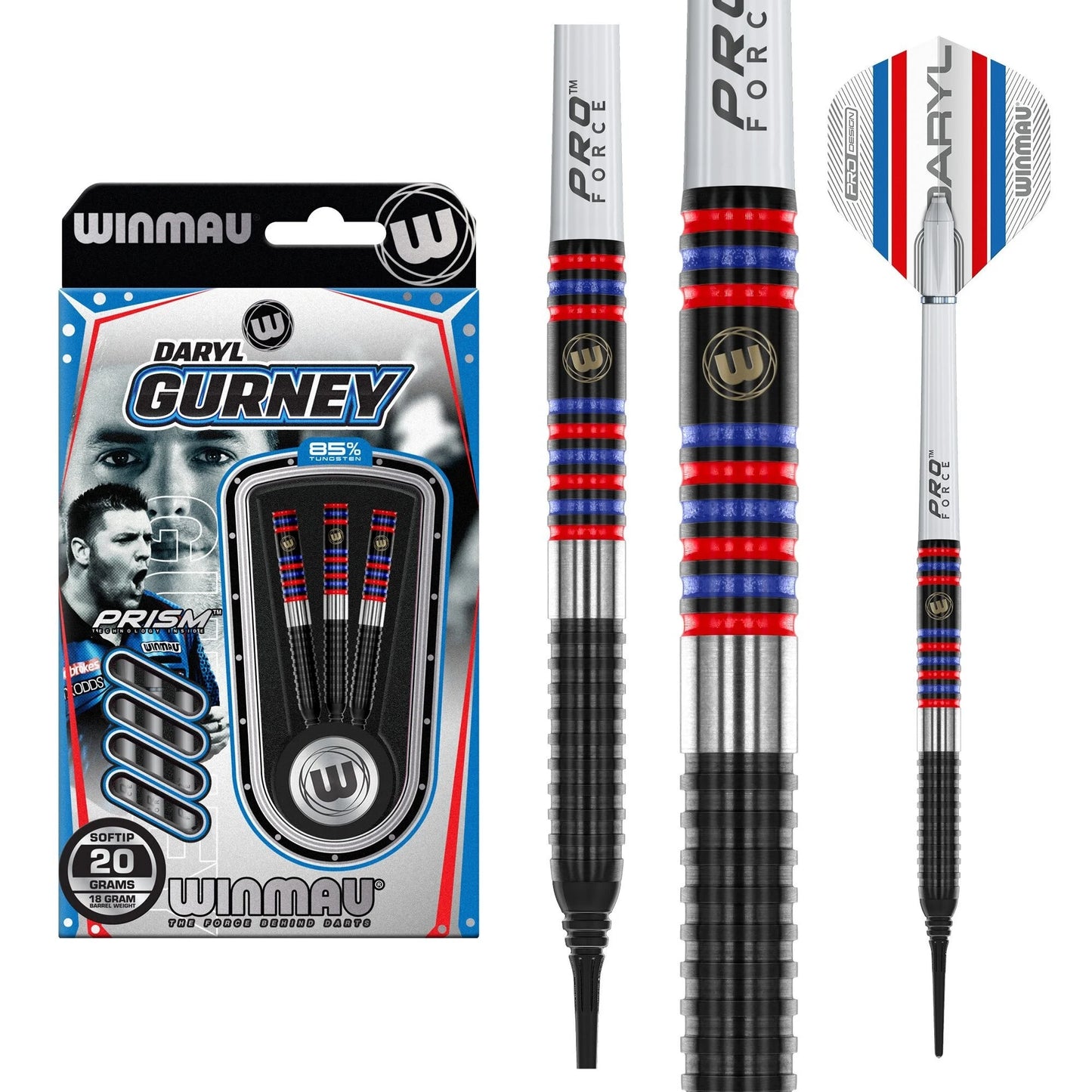 Winmau Daryl Gurney Pro-Series 85% Tungsten Softdarts