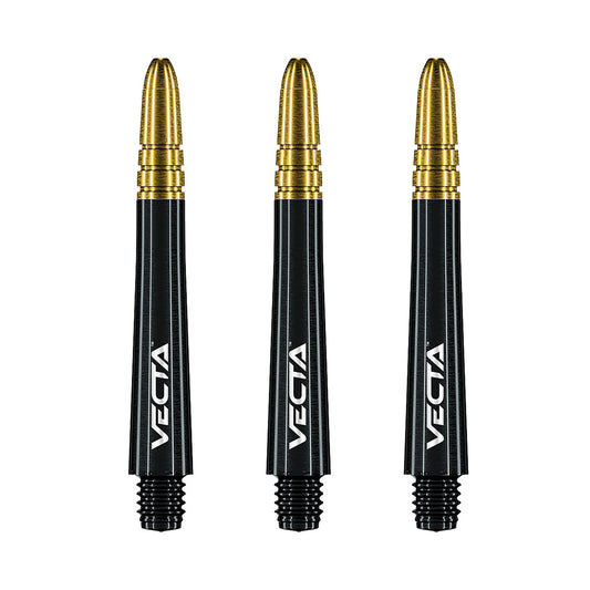 Winmau Vecta Shafts - Schwarz Gold