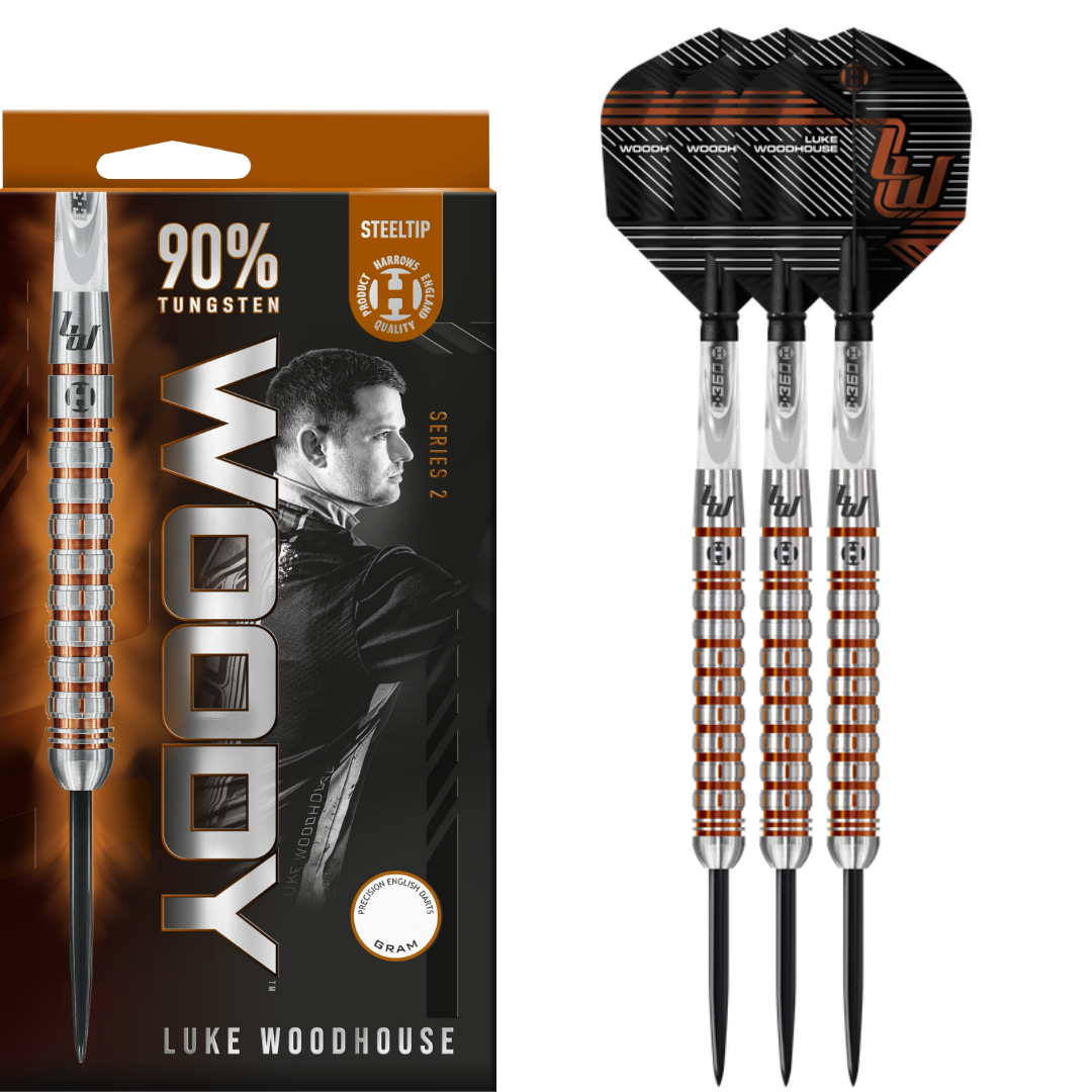 Harrows Luke Woodhouse Series 2 90% wolfraamstaal darts