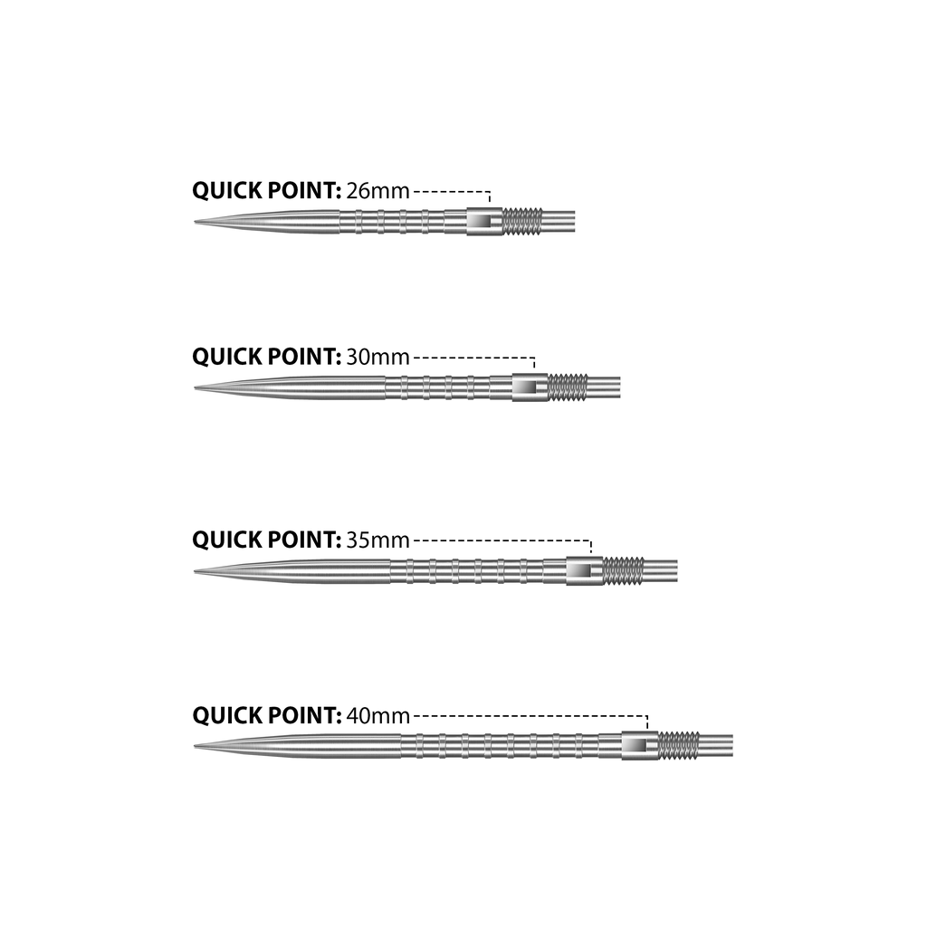 Harrows HM Grip Quick Point - Silber
