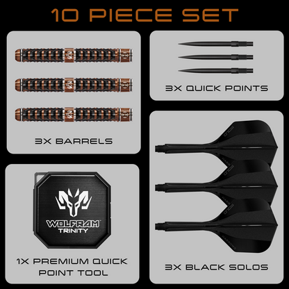 Harrows Wolfram Trinity 97% Tungsten Steeldarts