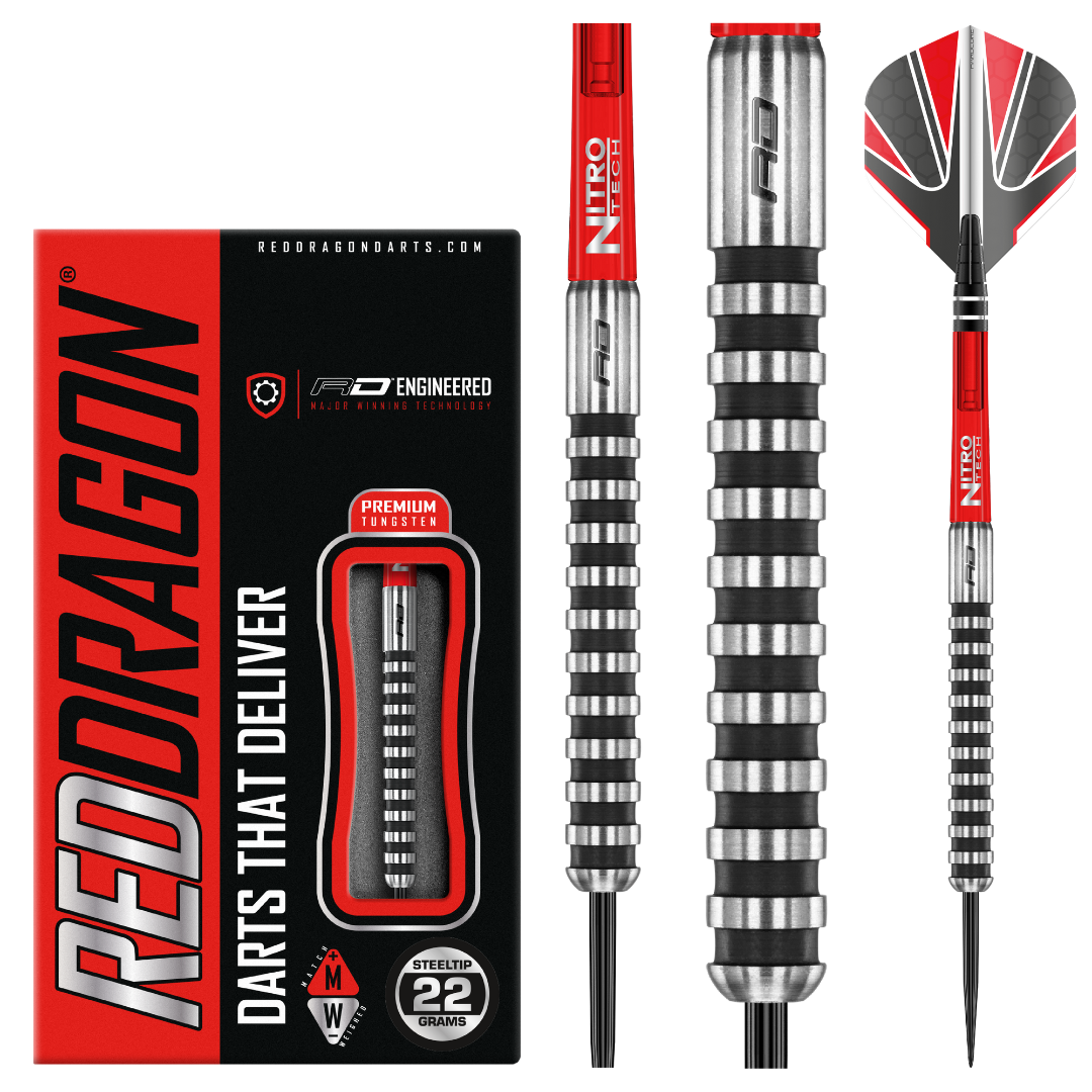 RedDragon Javelin Zwart 85% Tungsten stalen darts