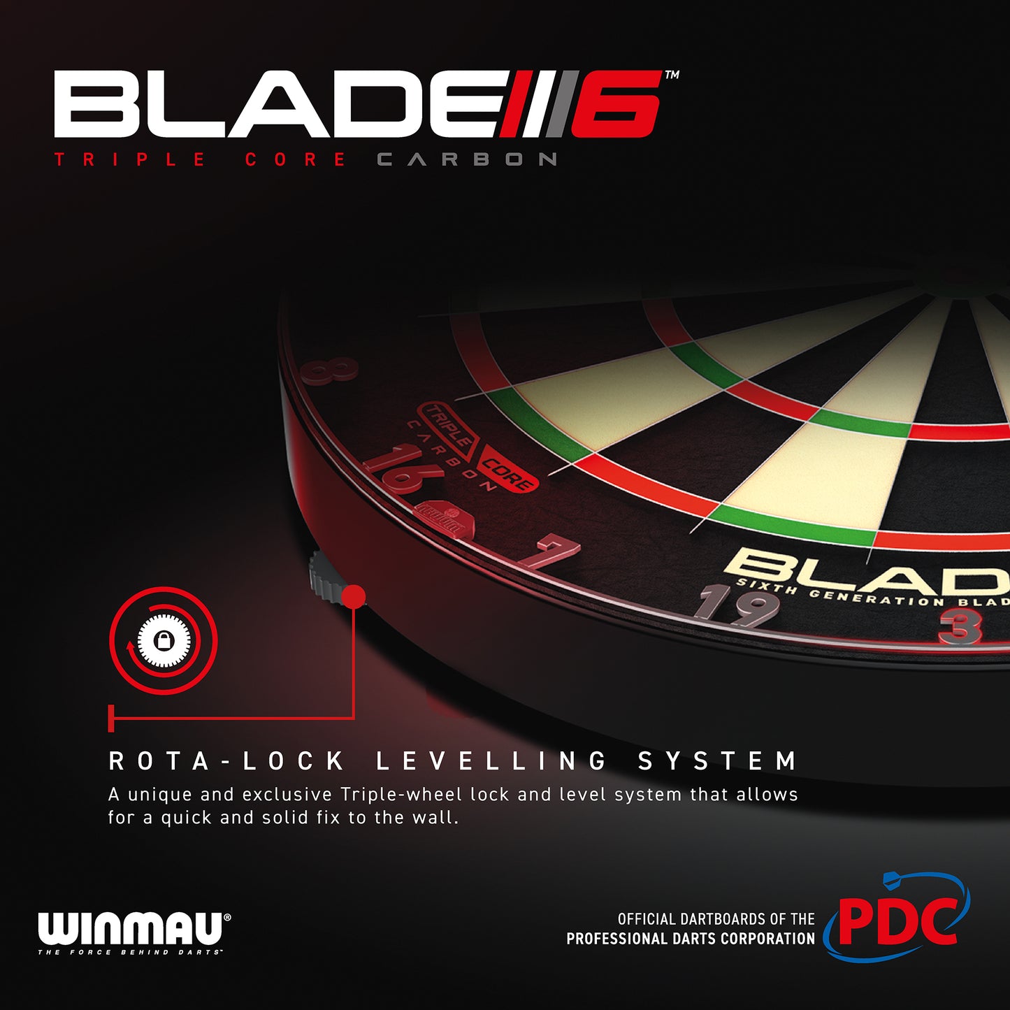 Winmau Blade 6 Triple Core dartbord