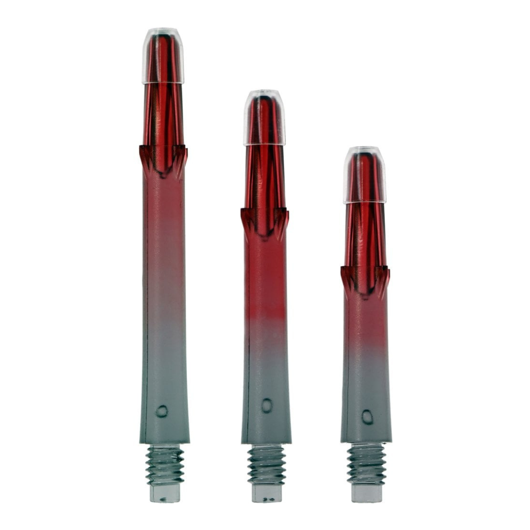 L-Style Locked Straight TwoTone Shafts - Schwarz / Rot