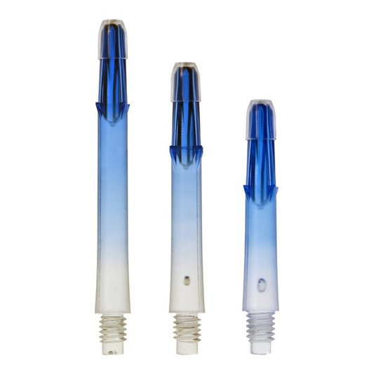 L-Style Locked Straight TwoTone Shafts - Transparent / Blau