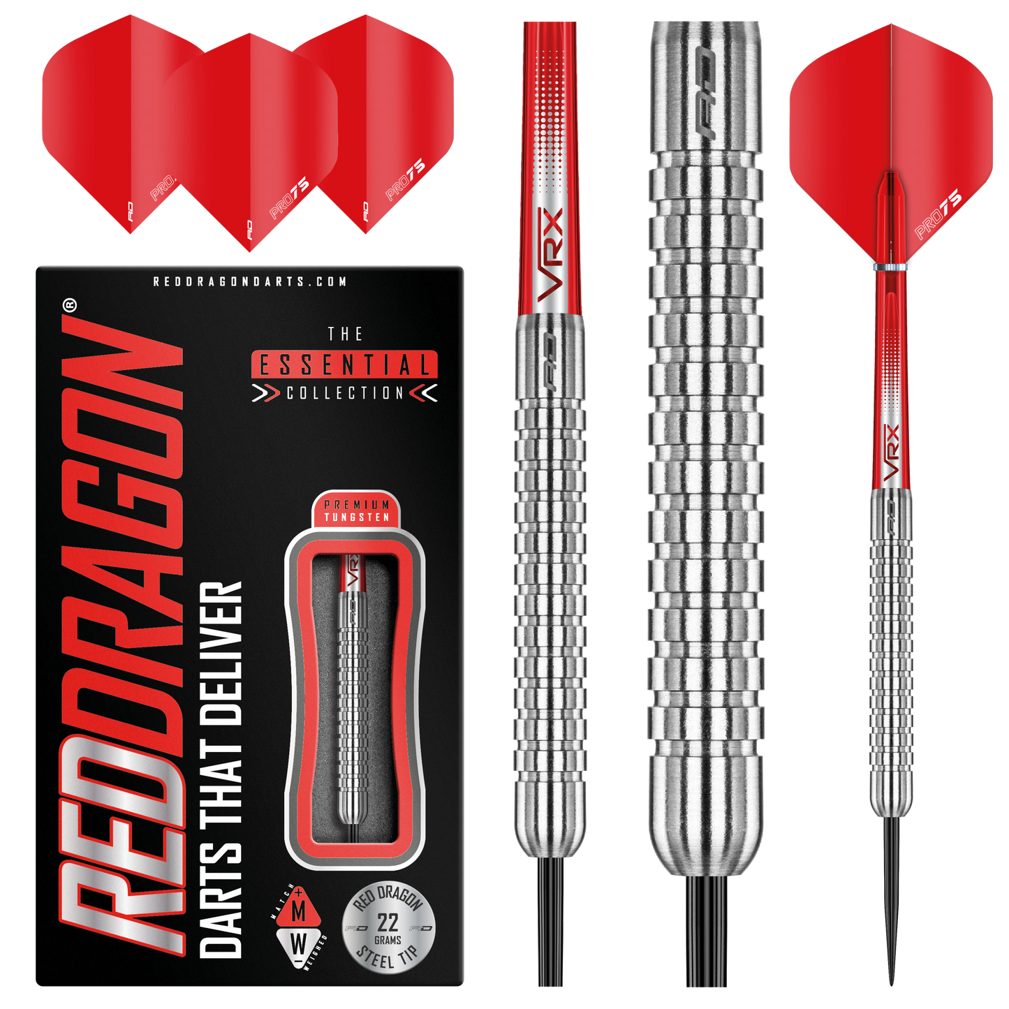 RedDragon Hell Fire Een 80% wolfraam stalen darts 