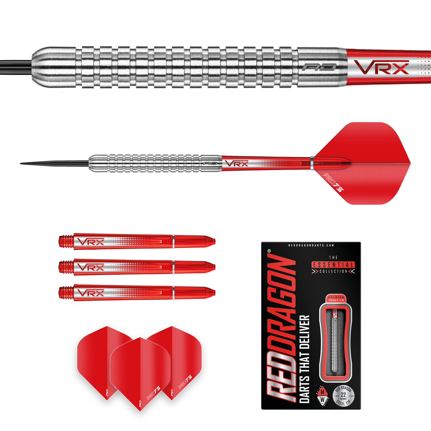 RedDragon Hell Fire Een 80% wolfraam stalen darts 