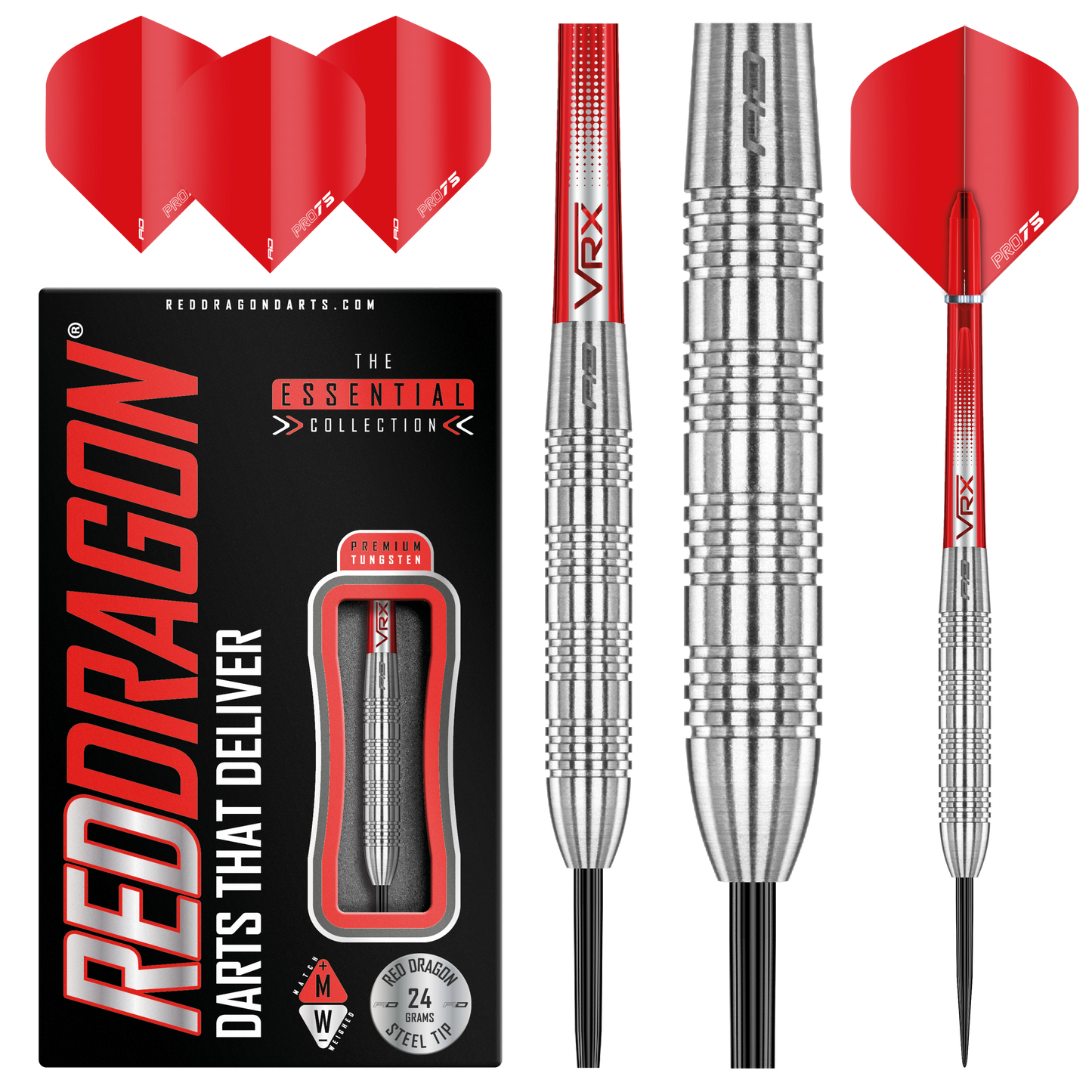 RedDragon Hell Fire B 80% Tungsten stalen darts 