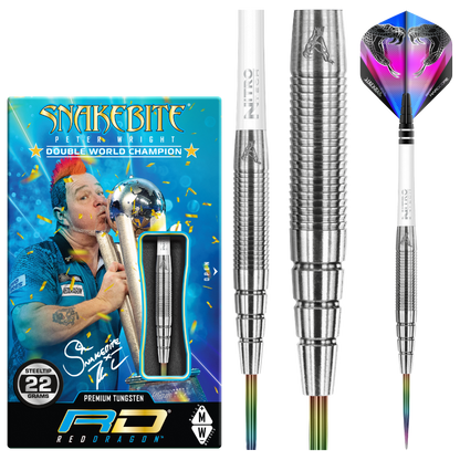 RedDragon Peter Wright PL15 90% wolfraam stalen darts