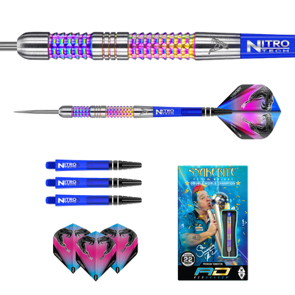 RedDragon Peter Wright Mamba Rainbow 90% Tungsten Steeldarts