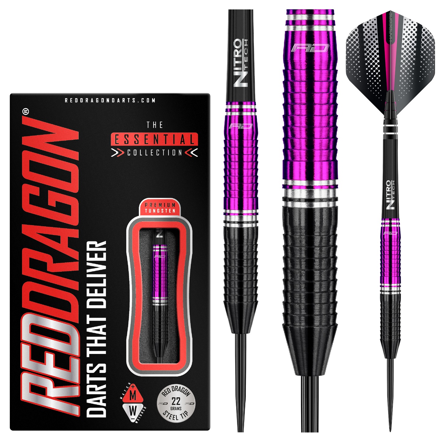 RedDragon ZX-1 85% wolfraamstalen darts