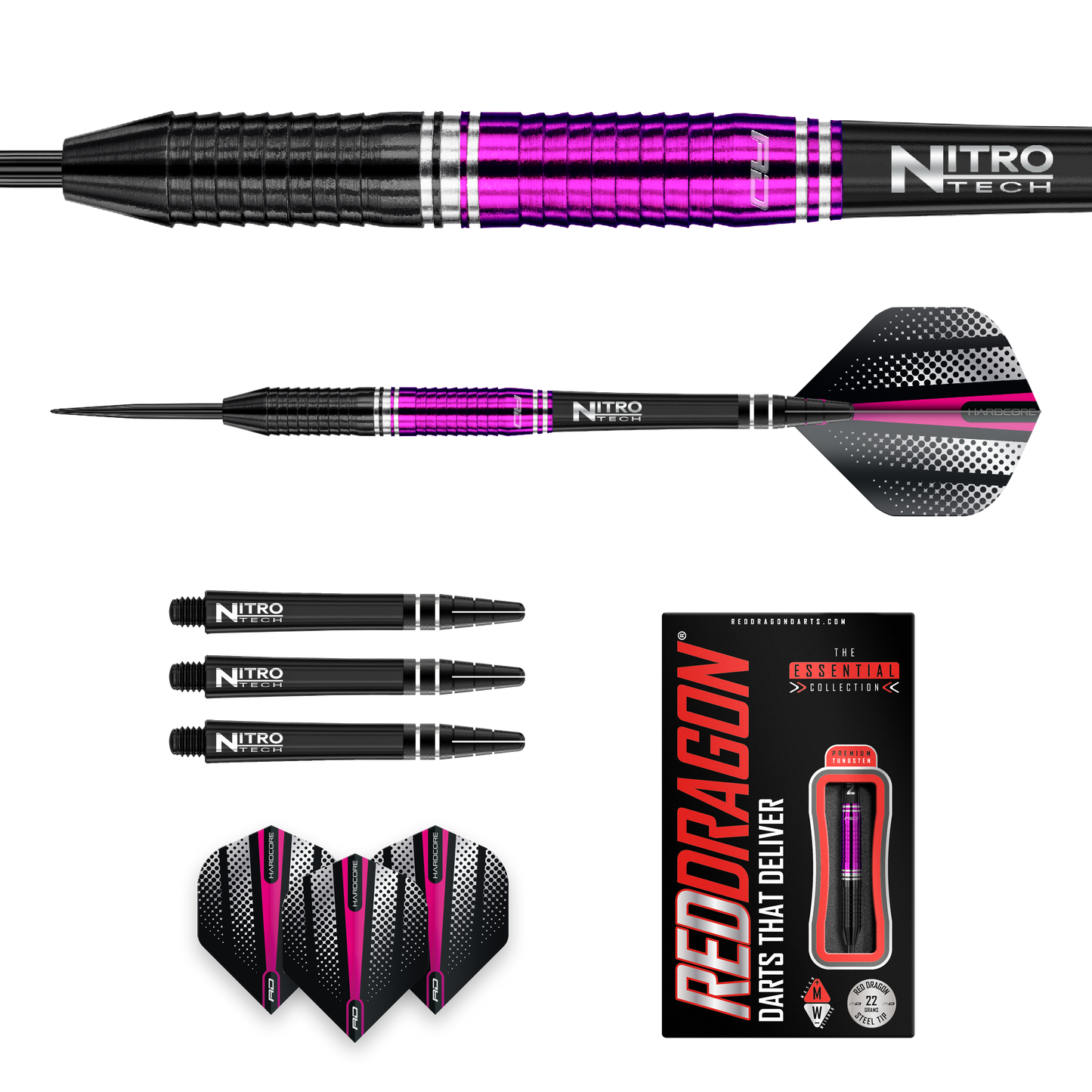 RedDragon ZX-1 85% wolfraamstalen darts