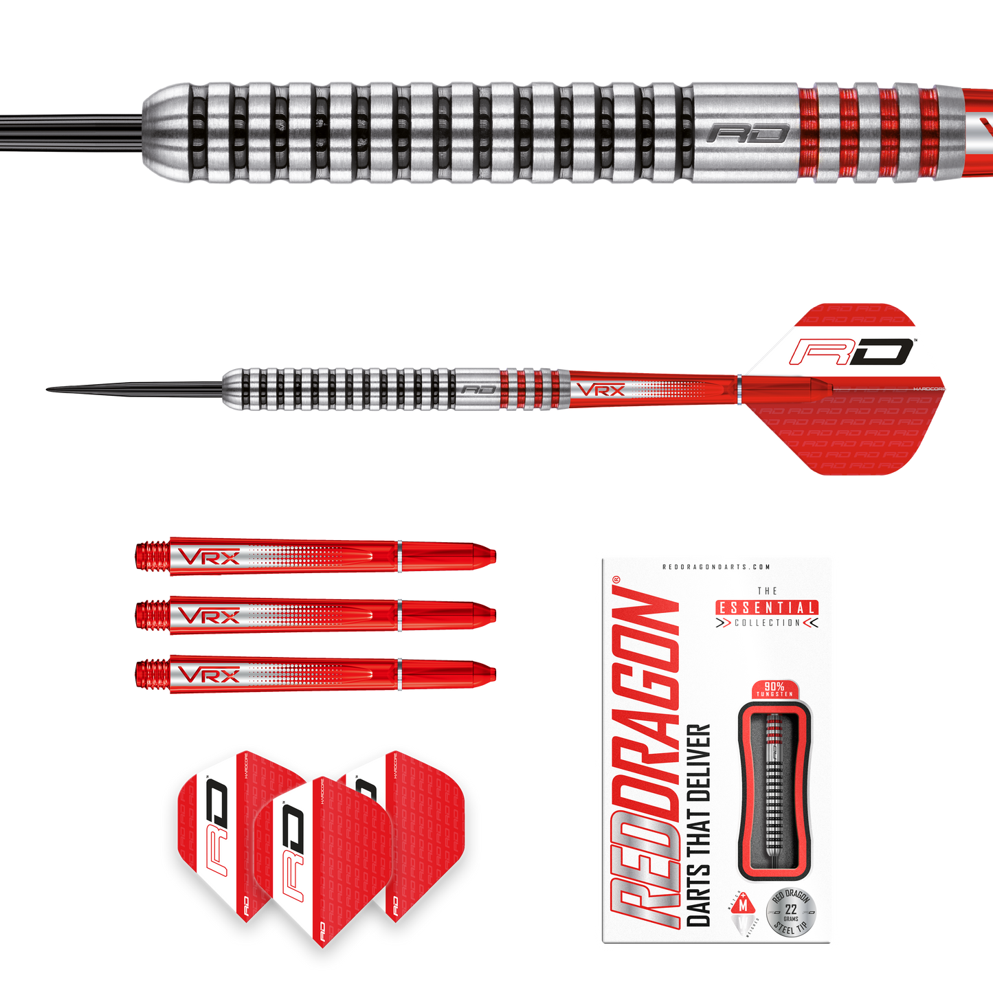 RedDragon GT3 90% Tungsten stalen darts