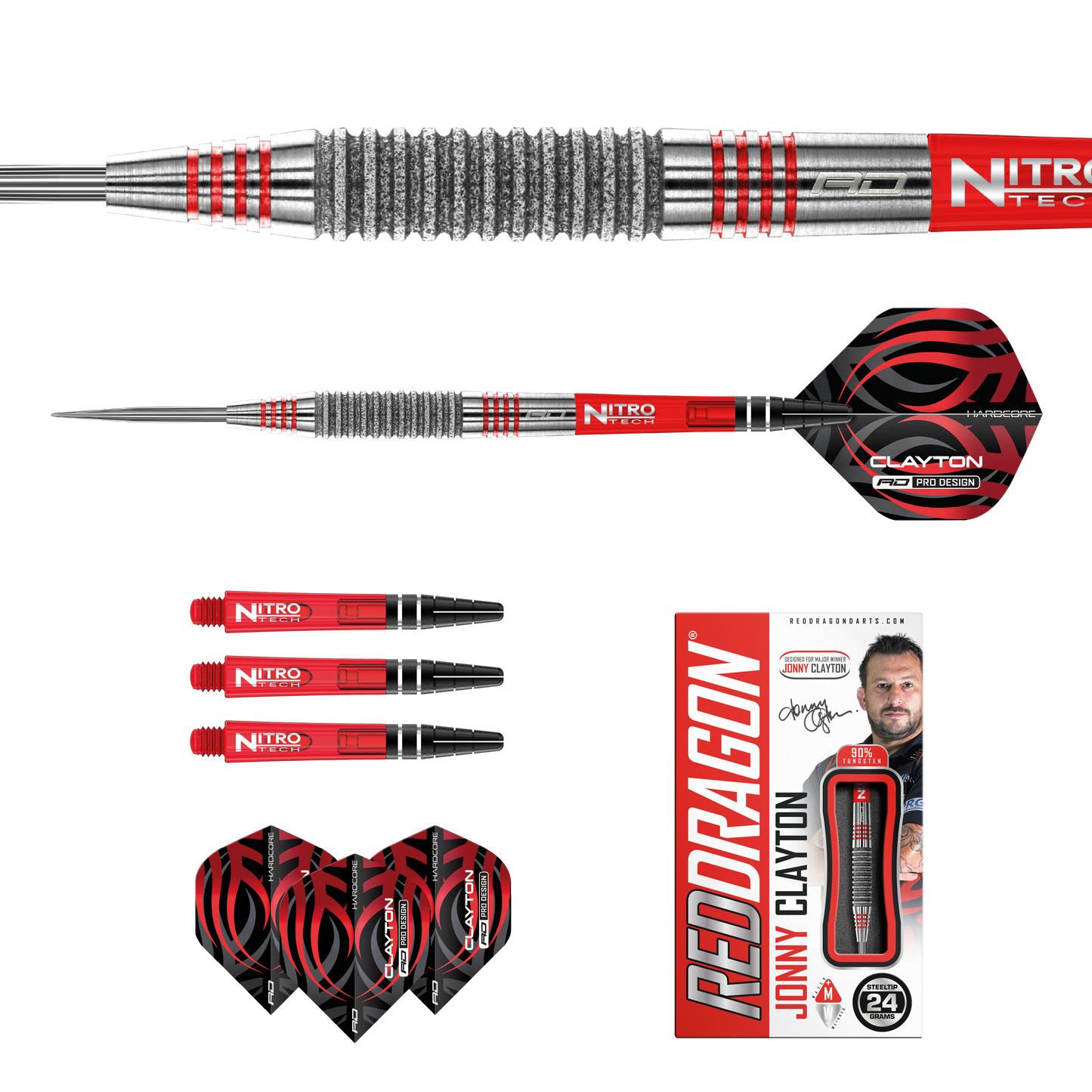 RedDragon Jonny Clayton Element 90% Tungsten Steeldarts