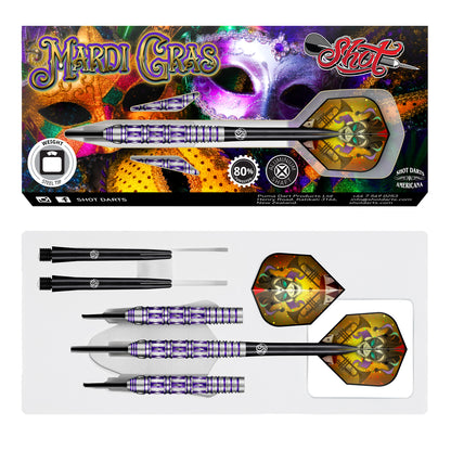 Shot Americana Mardi Gras 80% Tungsten stalen darts