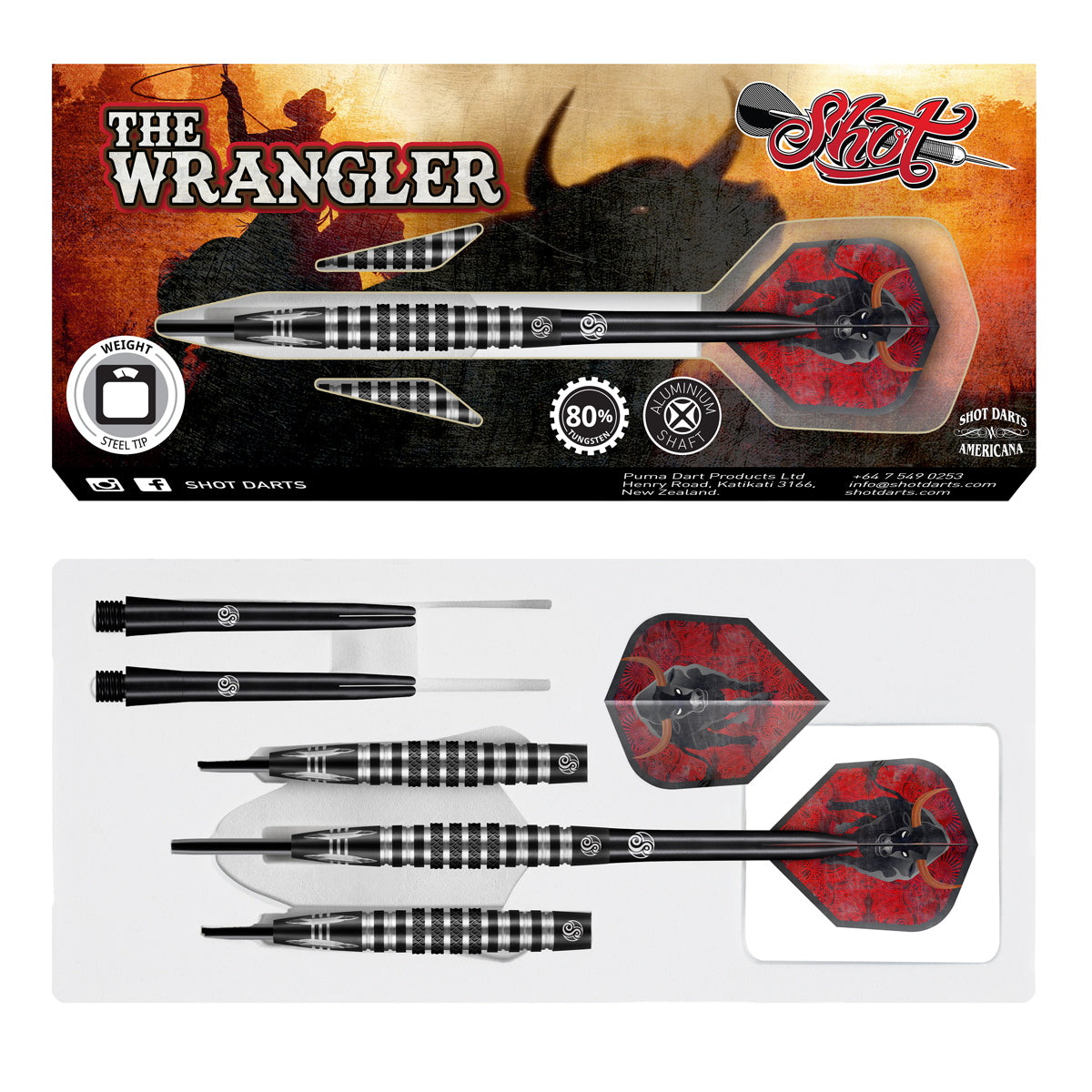 Shot Americana The Wrangler 80% Tungsten Steeldarts