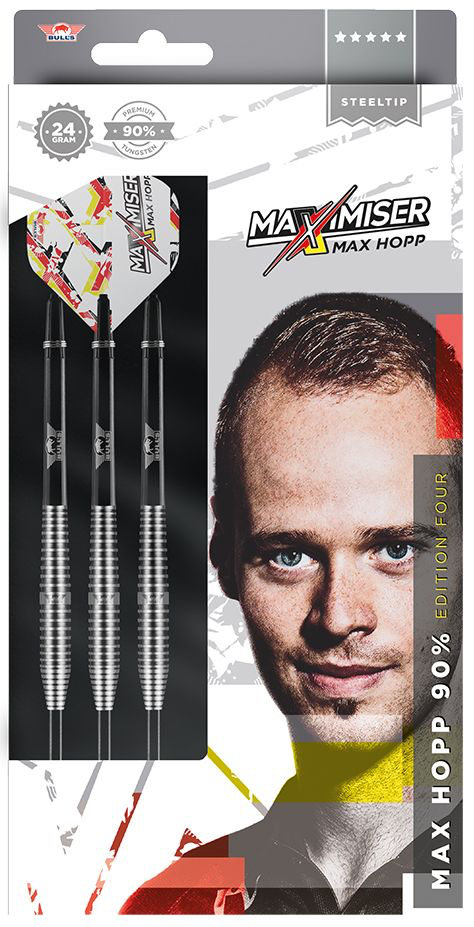 Bull's NL Max Hopp G4 90% Tungsten stalen darts