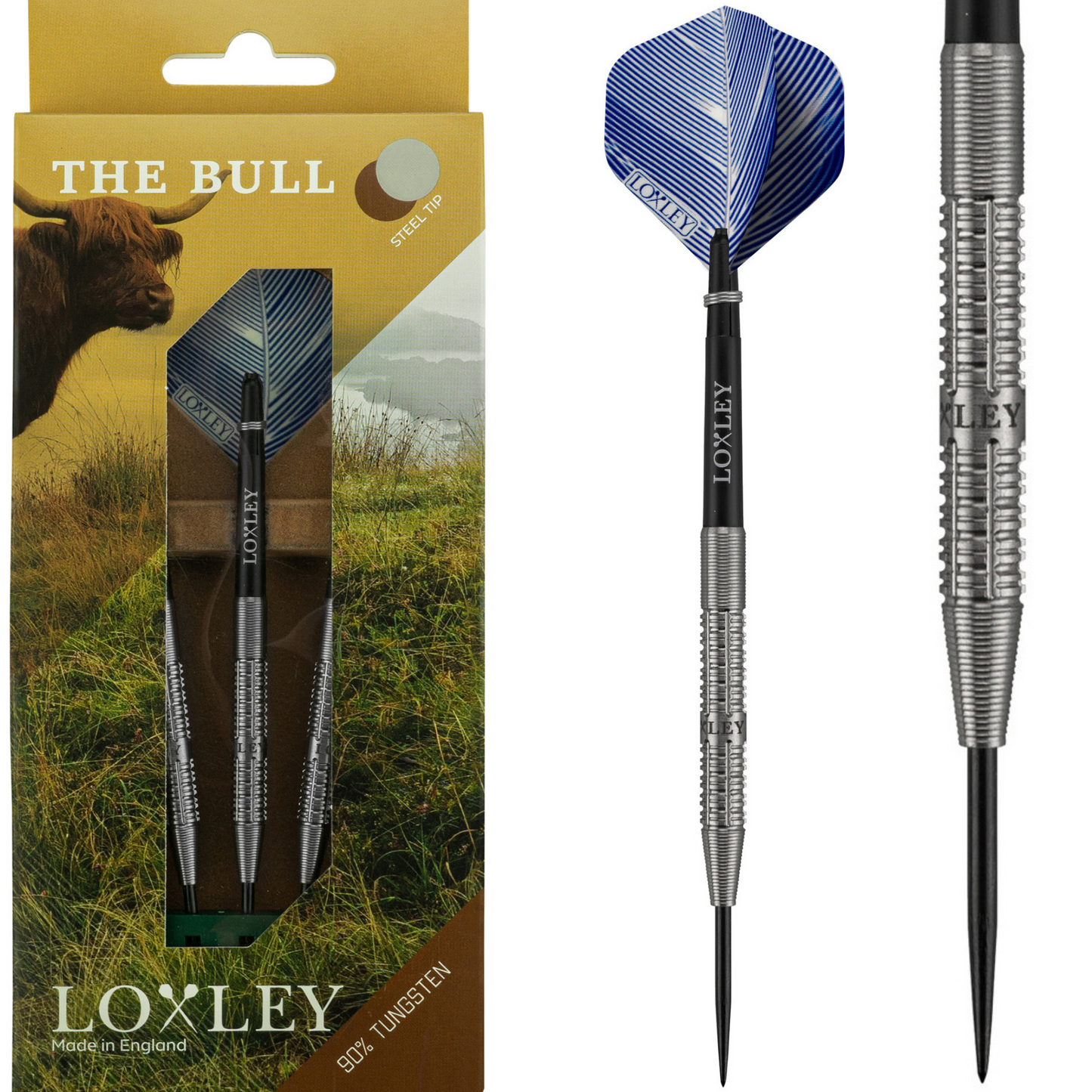 Loxley The Bull 90% wolfraam stalen darts