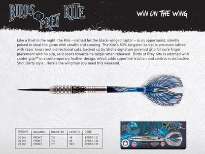 Shot Birds of Prey Kite 80% wolfraamstaal darts